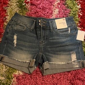 NWT SO Women's Denim Shorts - Blue